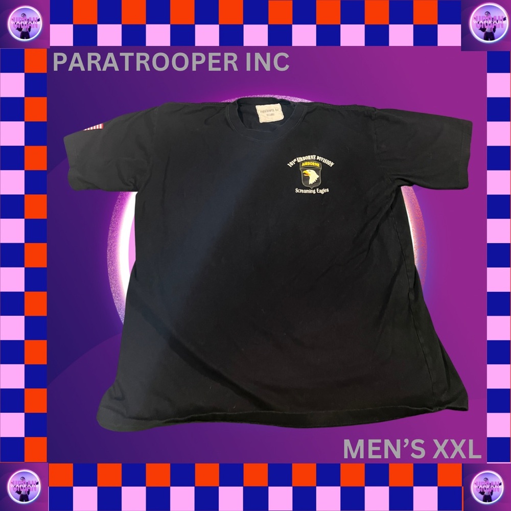 Black Paratrooper Inc. Screaming Eagles T-shirt